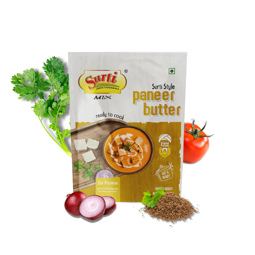 Surtimix Paneer Butter Punjabi Sabji Gravy Masala | Ready To Eat 160 gms