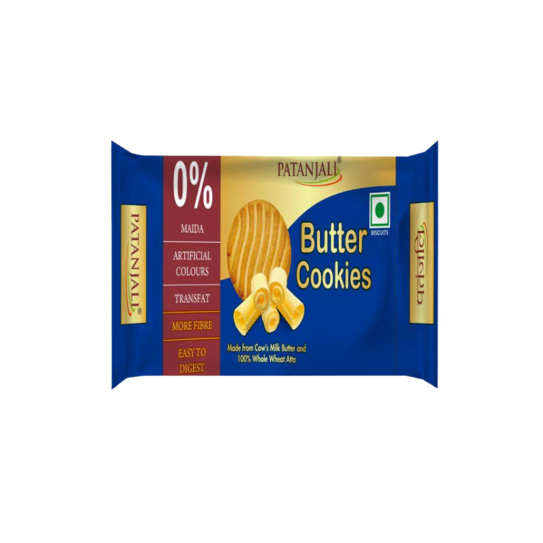 Patanjali Butter Cookies - 150 gms - India shopping