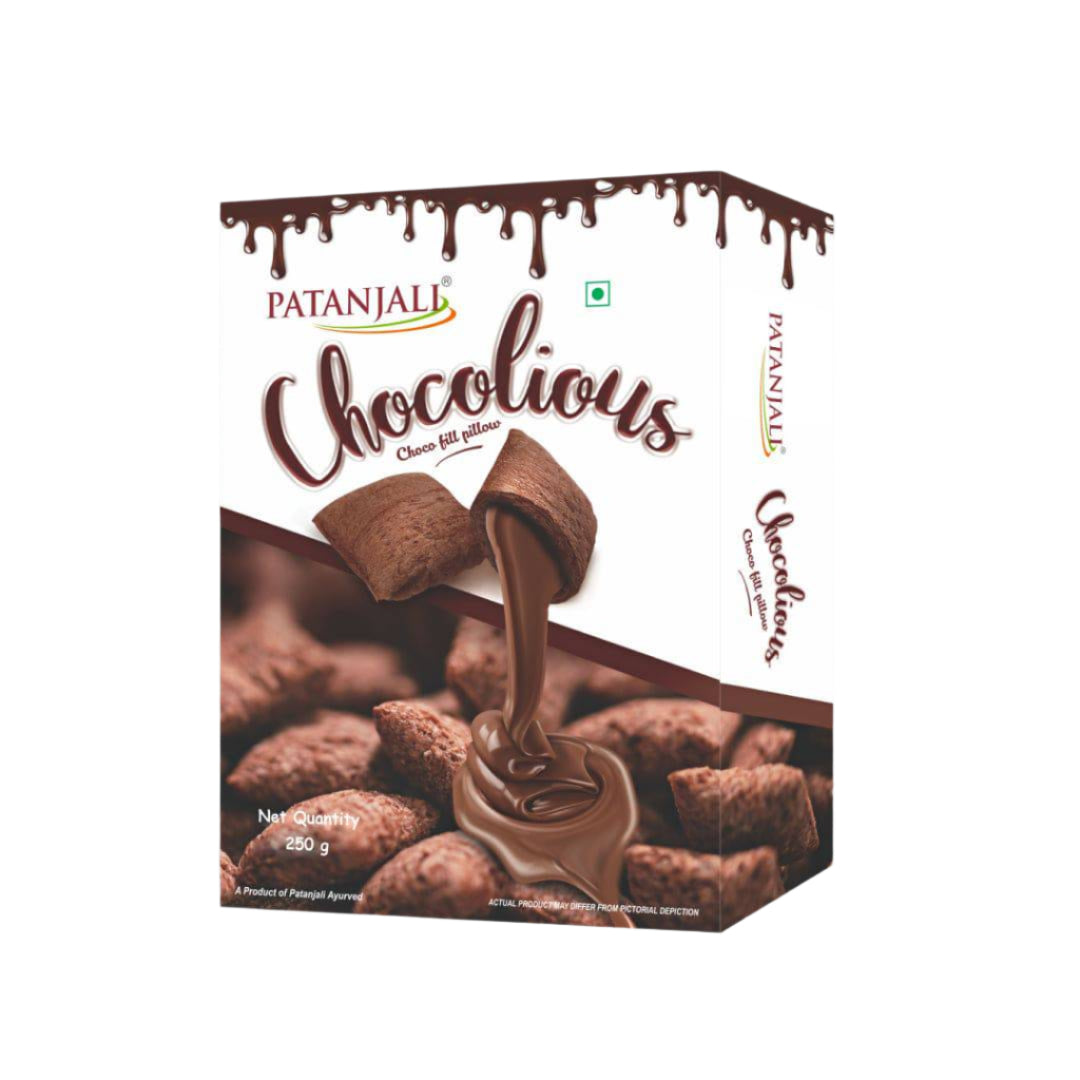 Patanjali Chocolious- Choco Fill Pillow - 250 gms - India shopping