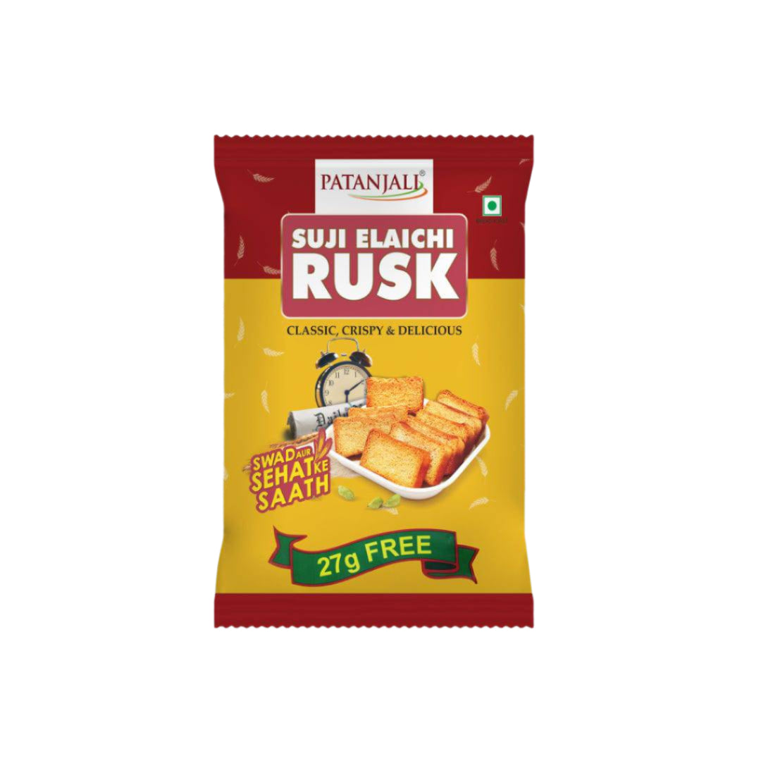 Patanjali Suji Elaichi Rusk - 300 gms - India shopping