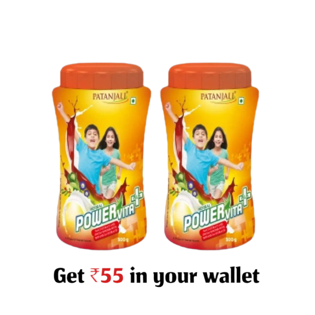 Combo- Patanjali Herbal Powervita Plus 500gm - India shopping
