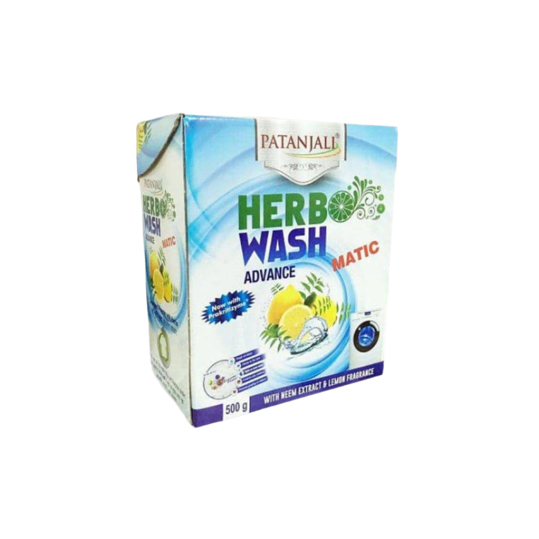 Patanjali Herbo Wash Advance Matic Detergent Powder - 500 gms - India shopping
