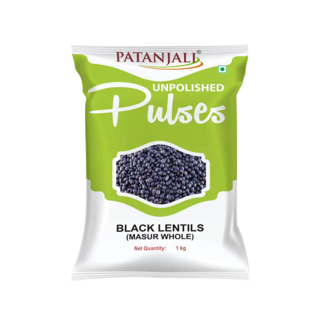 Patanjali Unpolished Black Masur - 500 gms - India shopping