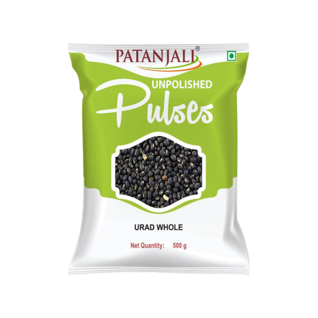 Patanjali Unpolished Urad Whole - 500 gms - India shopping