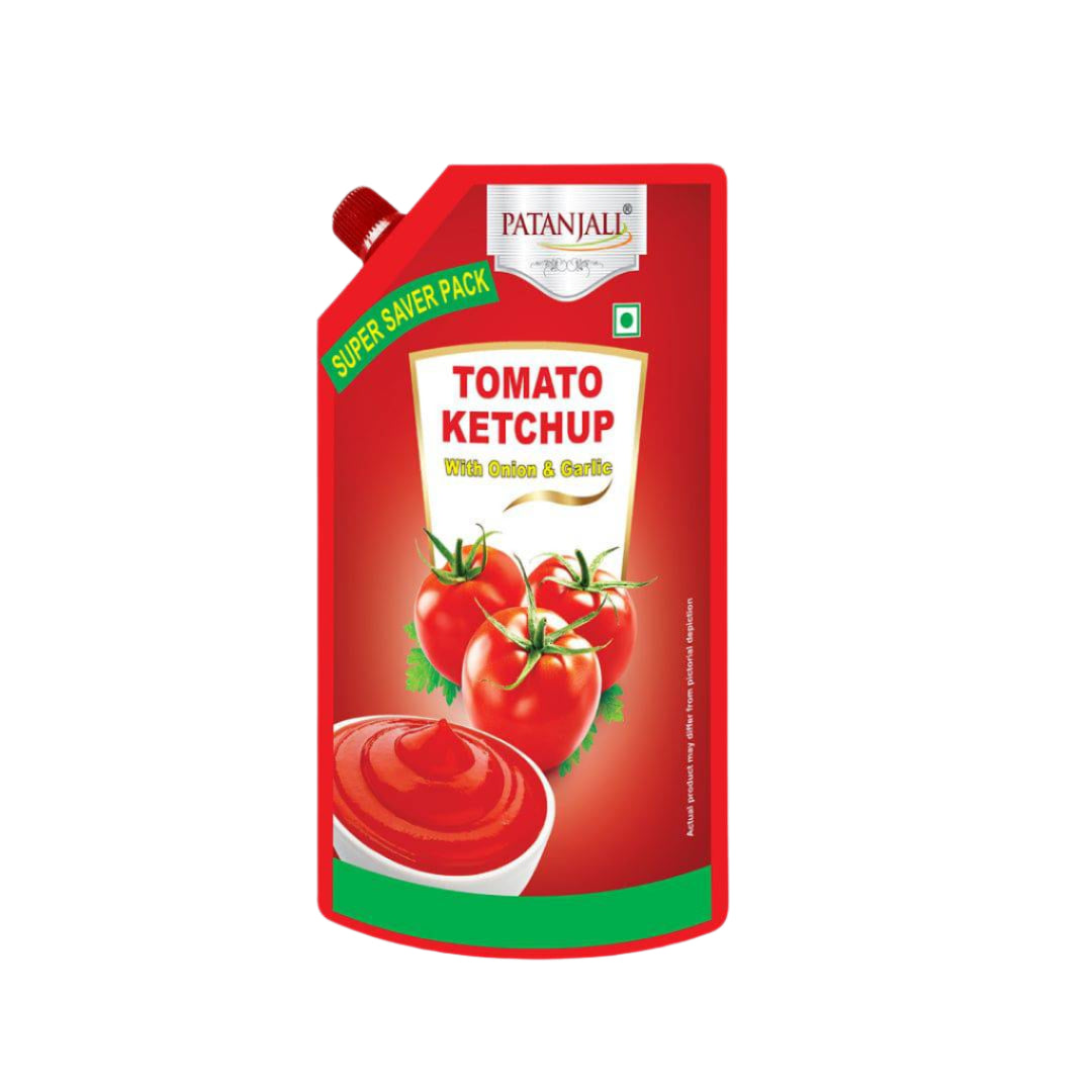 Patanjali Tomato Ketchup W. Onion Garlic - India shopping