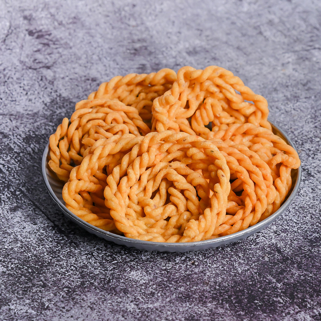 Vellanki Foods Pesara Murukulu 500 gms - India shopping