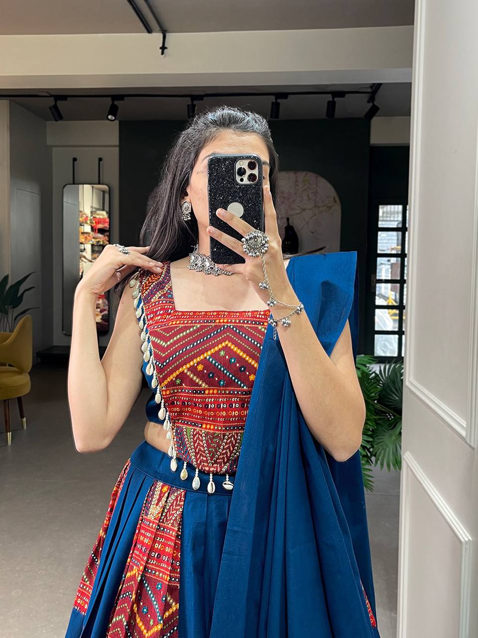 Designer Lehenga Choli With Plain, Printed And Foil Work| Ready To Wear