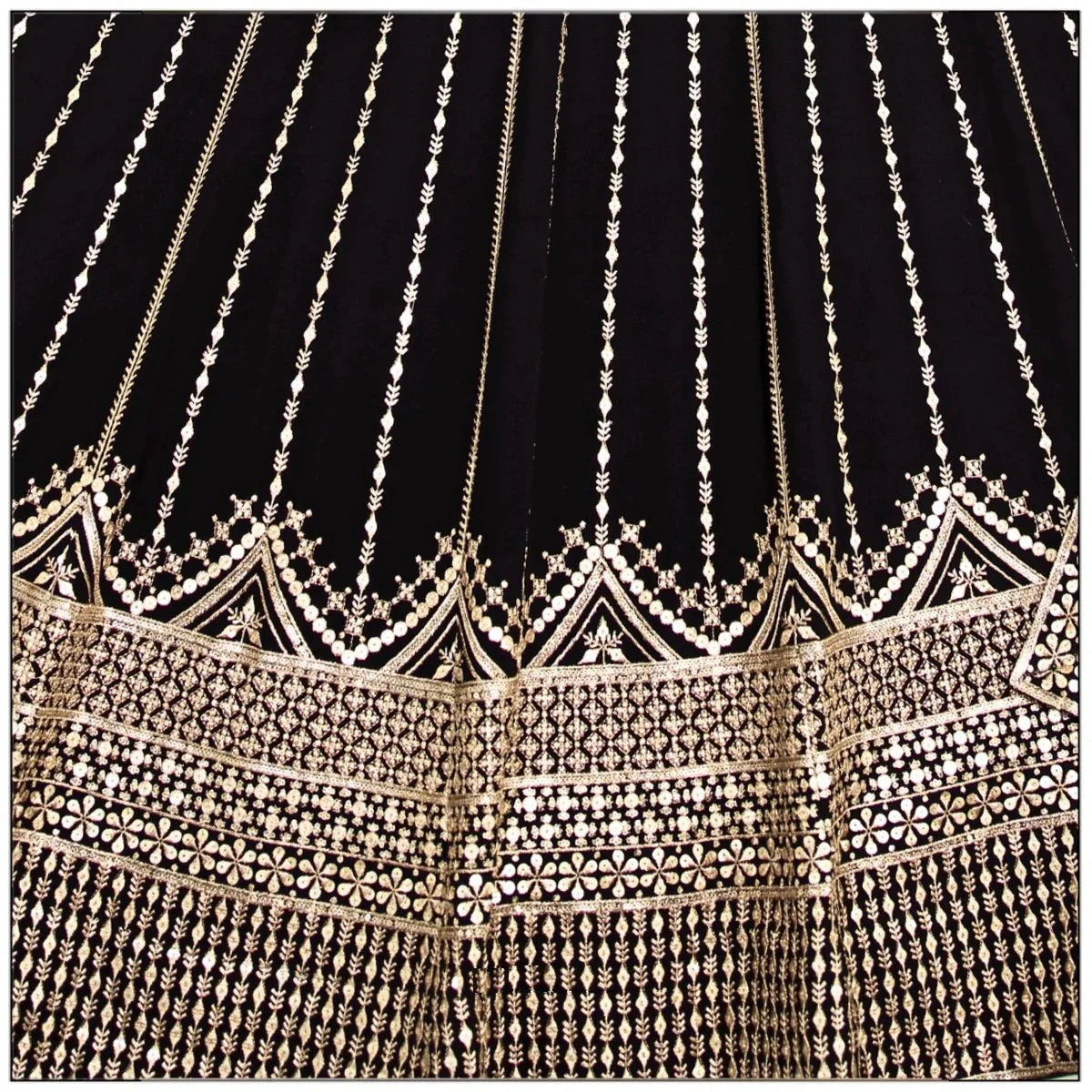 Black Lehenga Choli With Sequins Embroidery Work | Ready To Wear