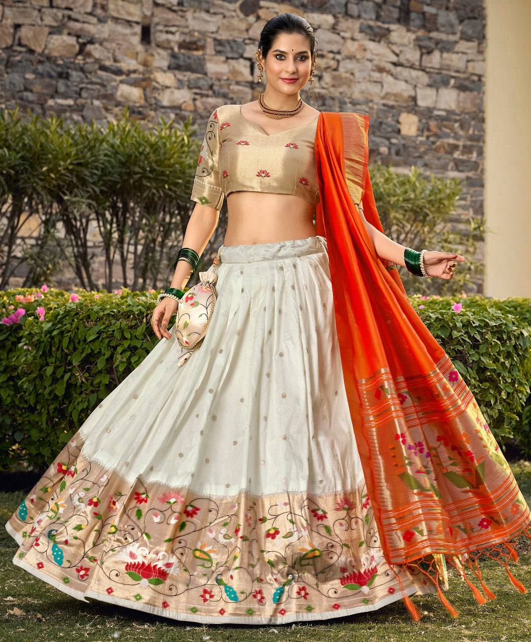 Latest Jacquard Silk ( Paithan ) Lehenga Choli With Zari Work | Ready To Wear