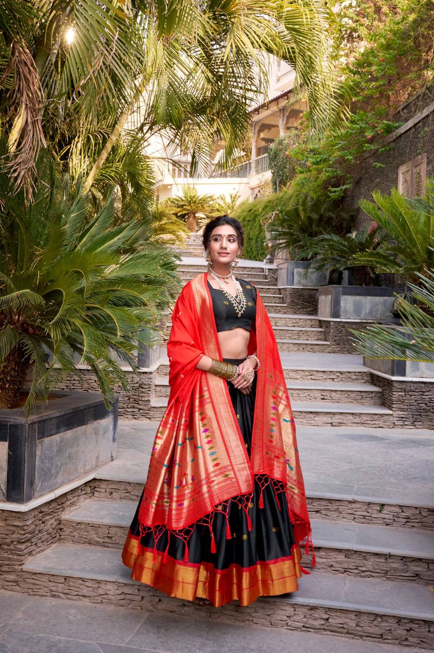 Traditional Lehenga Choli With Zari Weaving Work | Ready To Wear