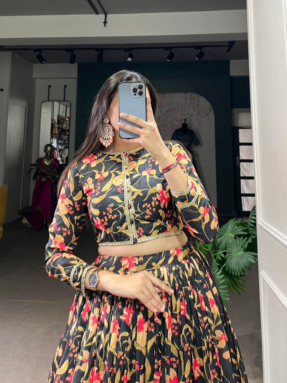 Beautilful Co-ord Set Tussar Silk Printed | Ready To Wear