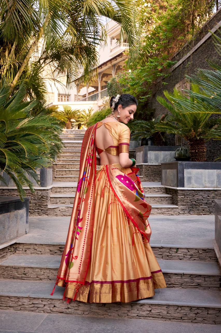 Traditional Lehenga Choli With Zari Weaving Work | Ready To Wear