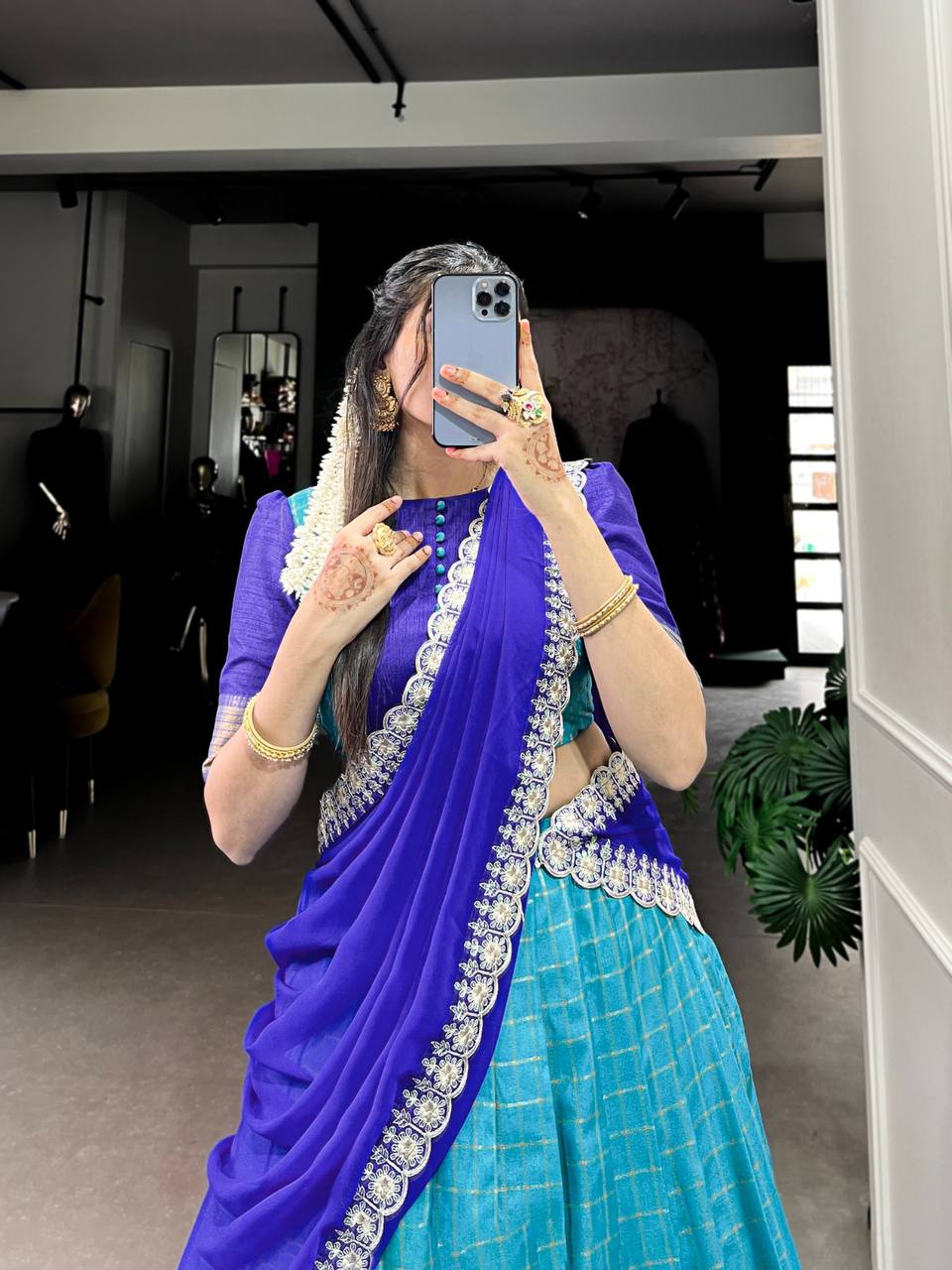 Traditional Zari Chex Lehenga With Zari Weaving Work | Ready To Wear