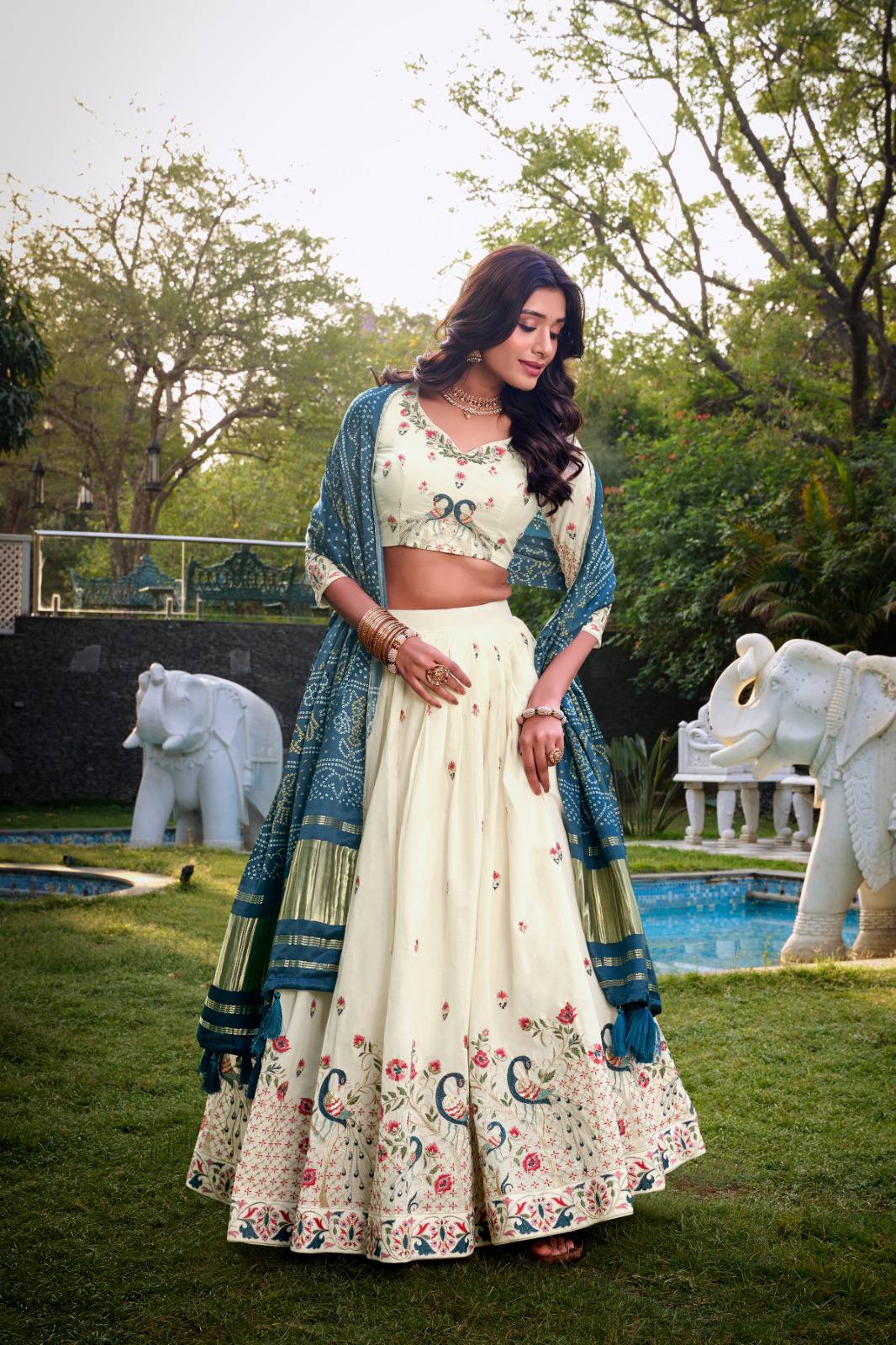 Latest Lehenga Choli With Thread Sequins And Embroidery Work | Ready To Wear
