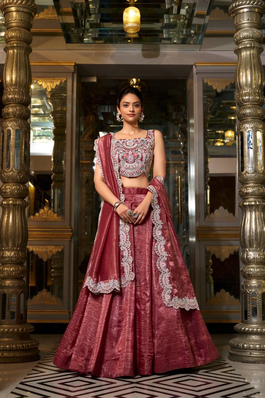 Beautiful Lehenga Choli With Plain Work | Ready To Wear
