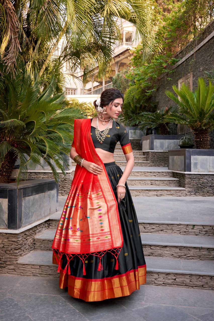Traditional Lehenga Choli With Zari Weaving Work | Ready To Wear