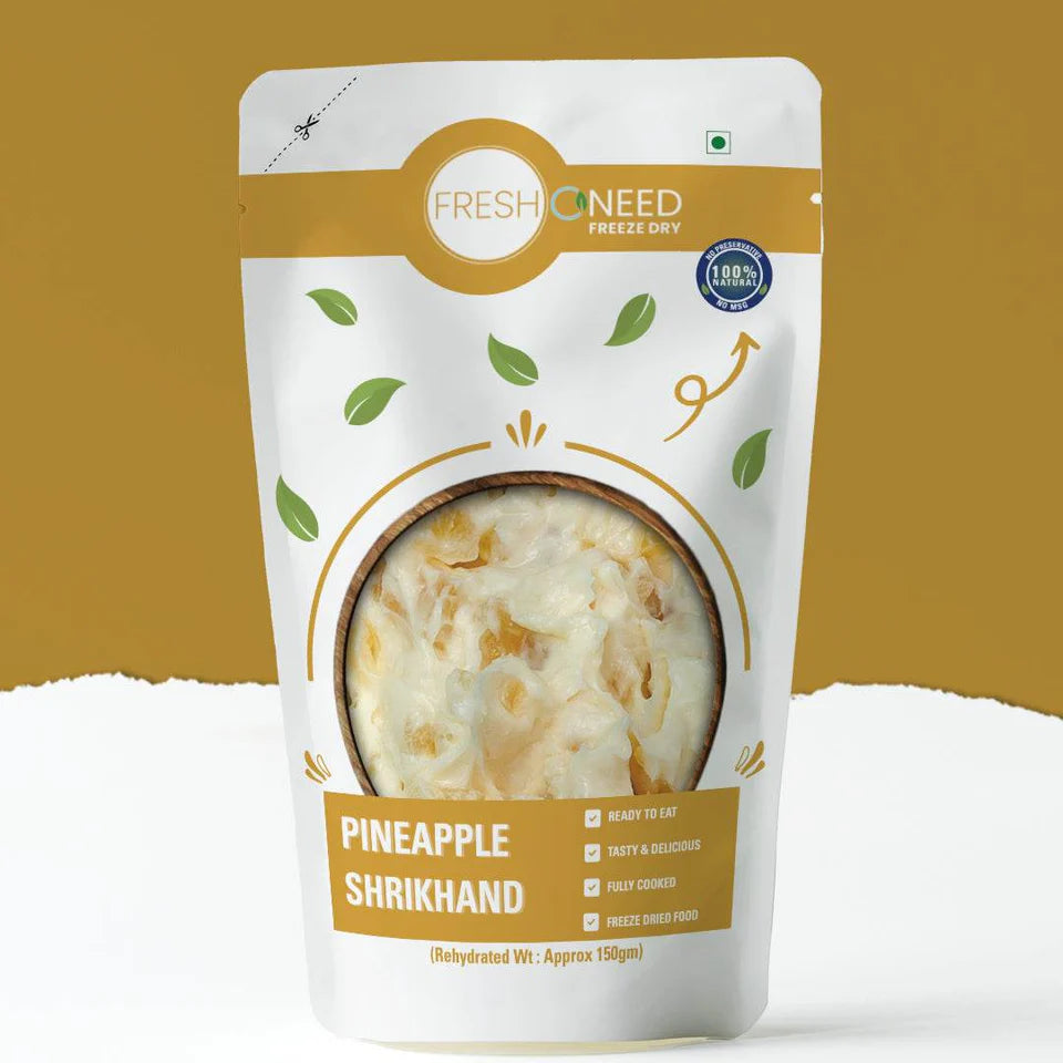 Fresh O Need Pineapple Shrikhand - Ready To Eat 150 gms