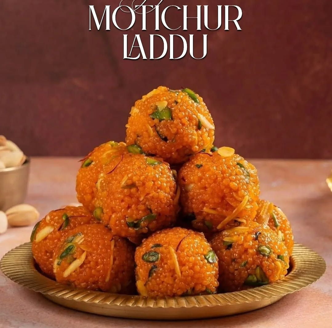 Ambika Sev Bhandar Special Dryfruit Motichur Laddu 500 gms - 500 gms