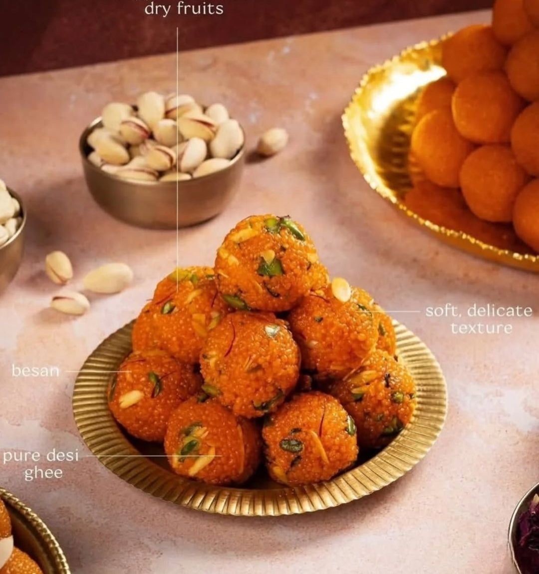 Ambika Sev Bhandar Special Dryfruit Motichur Laddu 500 gms - 500 gms