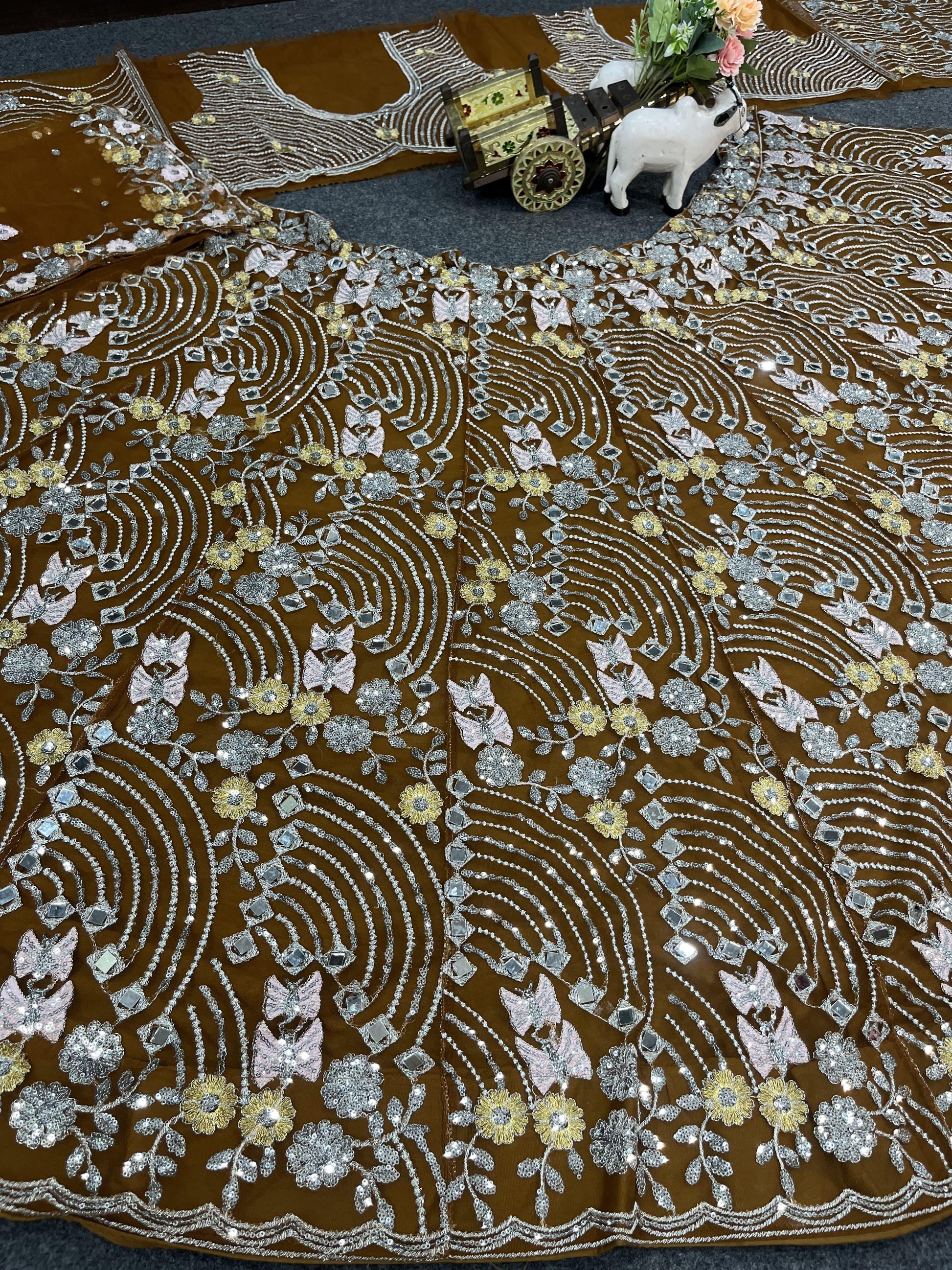 Traditional Lehenga Choli With Real Mirror Work | Ready To Wear