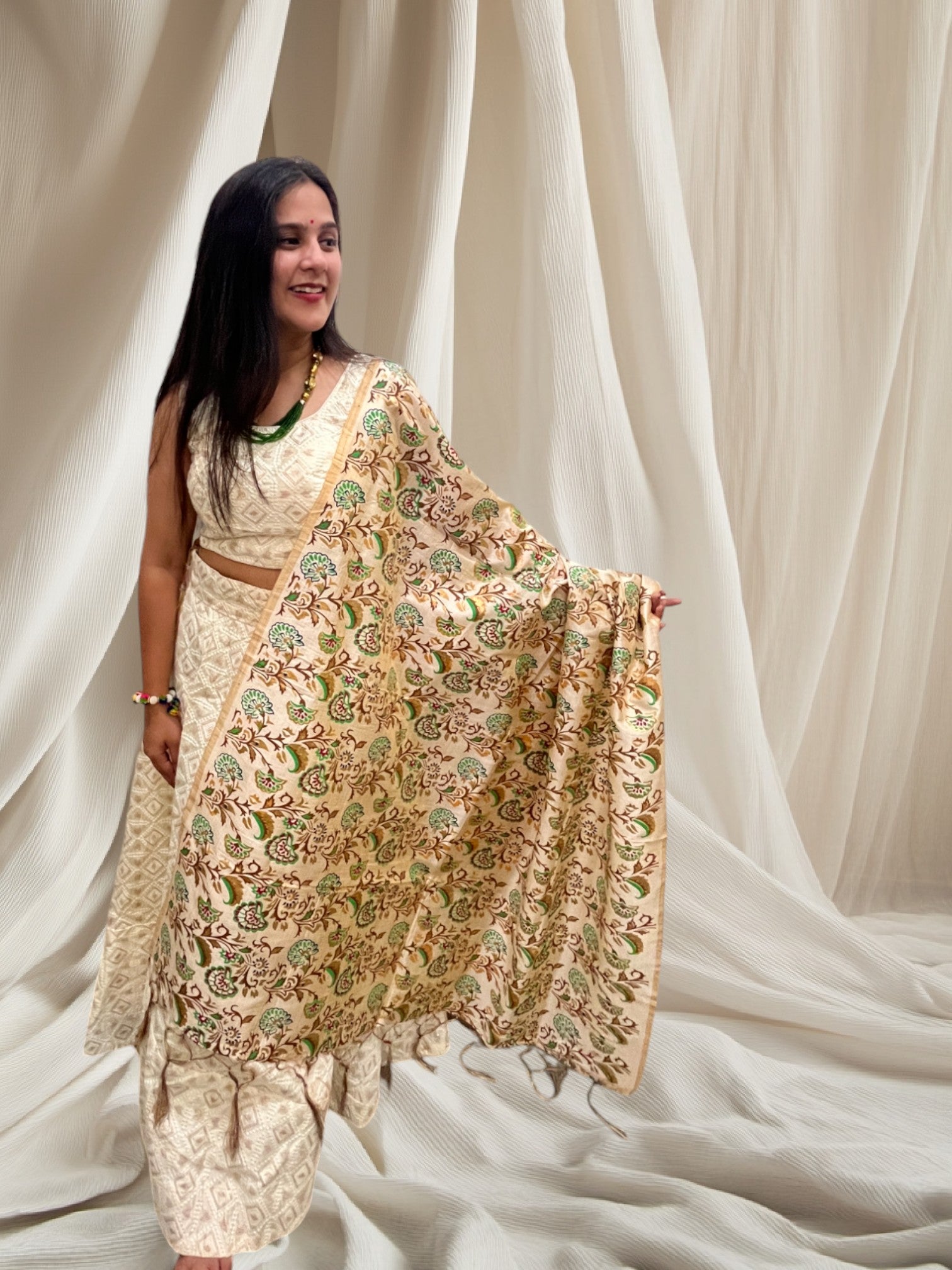 New Exclusive Cotton Silk Lehenga With Dupatta | Ready To Wear - India shopping