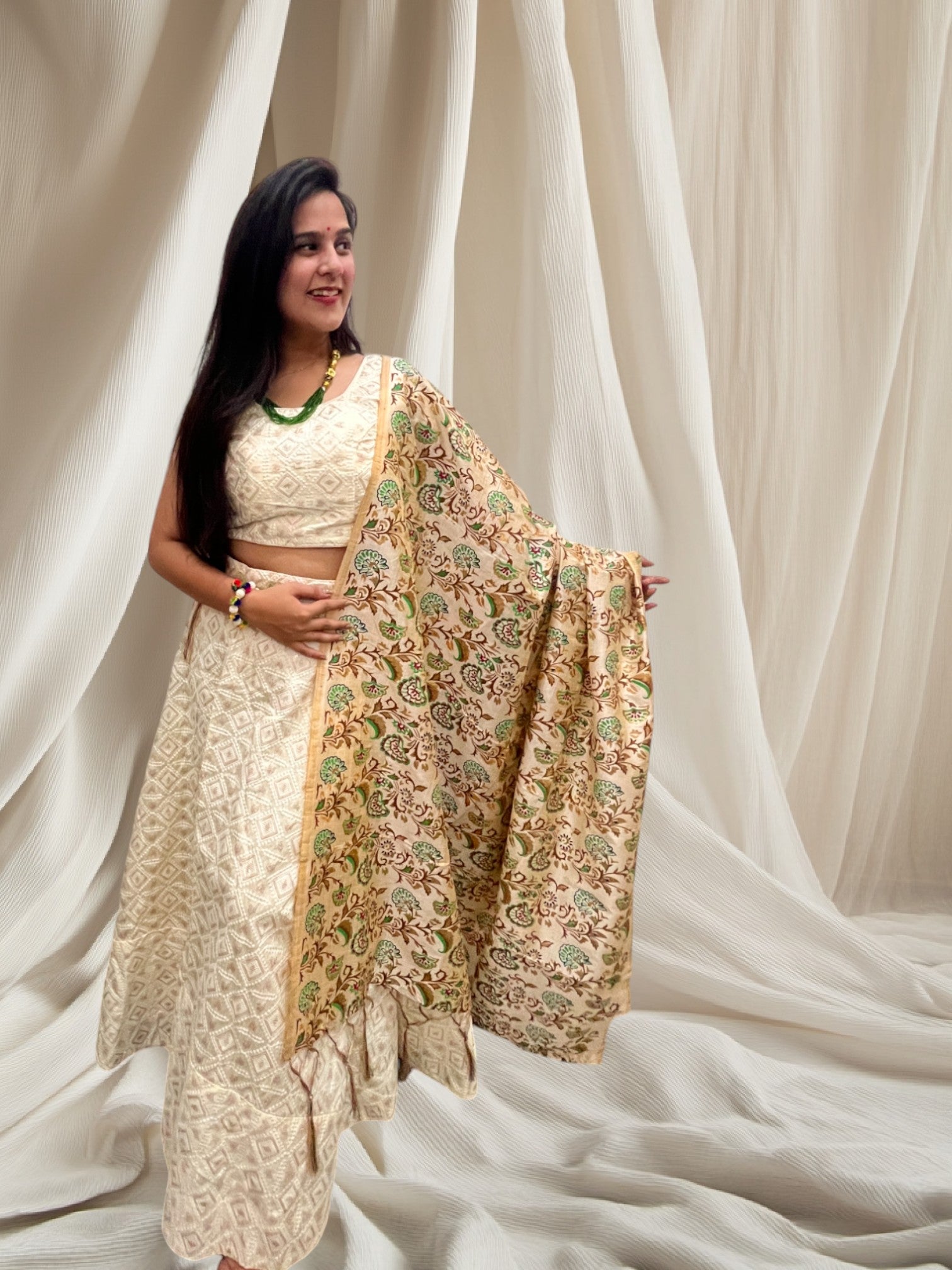 New Exclusive Cotton Silk Lehenga With Dupatta | Ready To Wear - India shopping