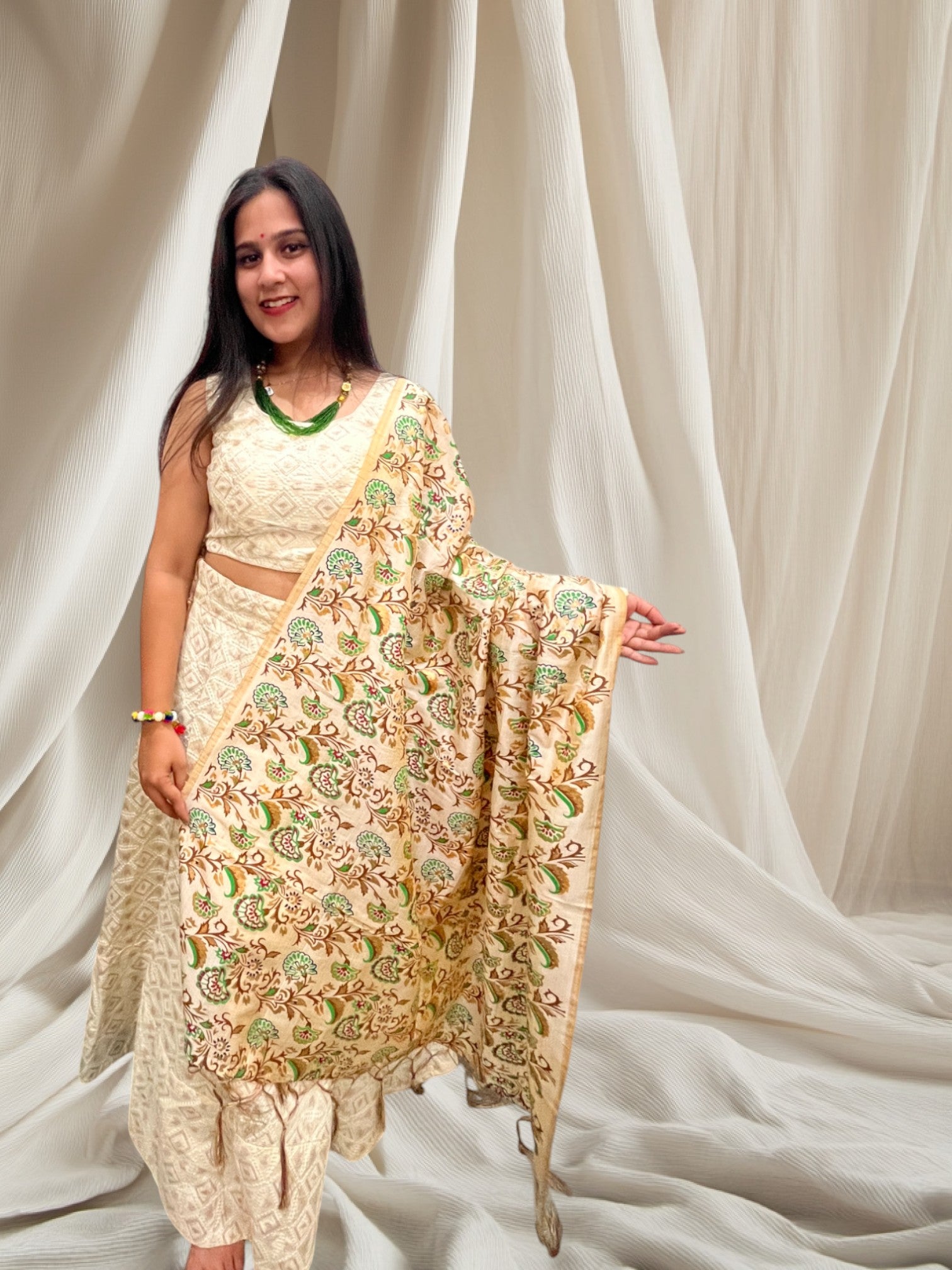 New Exclusive Cotton Silk Lehenga With Dupatta | Ready To Wear - India shopping