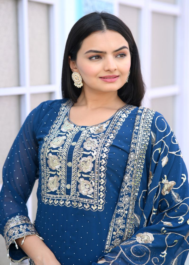 Latest Lehenga Suit With Stone And Embroidery Work | Ready To Wear