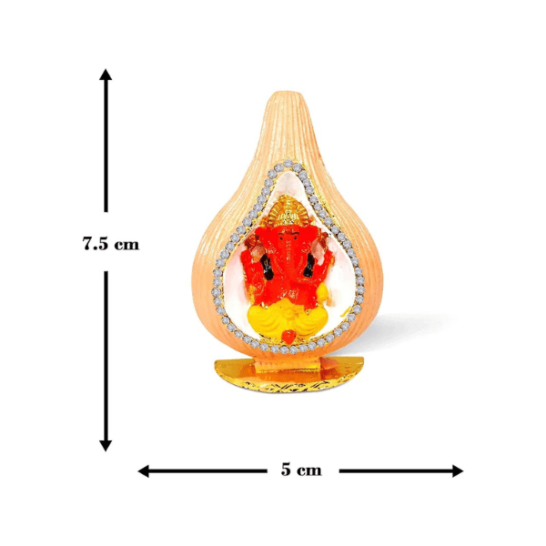 Lord Ganesha Sitting In Coconut | Handmade - India shopping