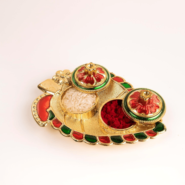 Kanku Roli Chawal Platter | Set Of 5 - India shopping