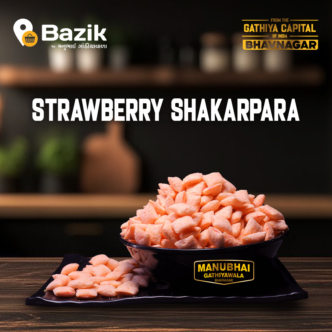 Manubhai Gathiyawala Strawberry Shakarpara | 400 gms