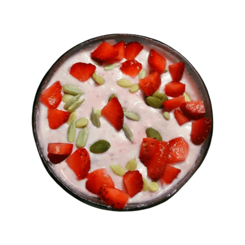 Fresh O Need Strawberry Shrikhand - Ready To Eat 150 gms