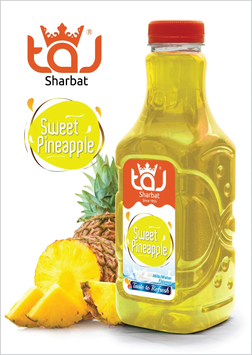 Taj Sweet Pineapple Sharbat | 750 ml