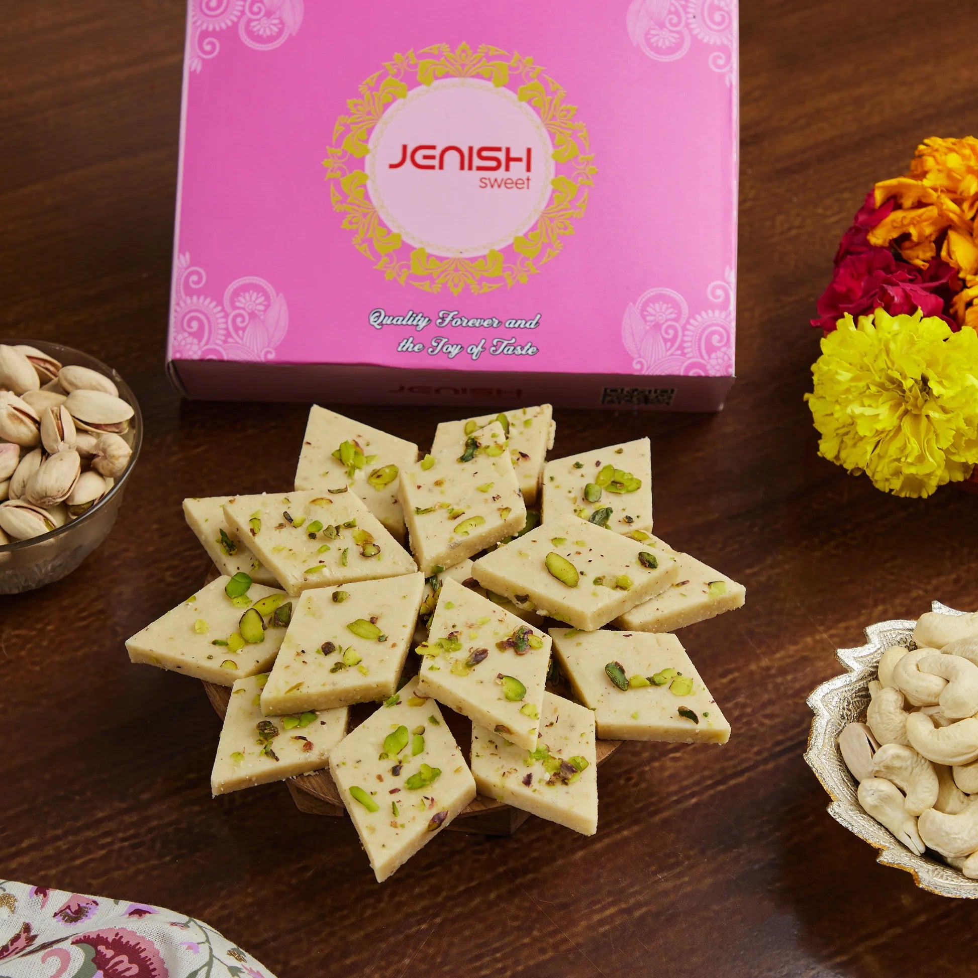 Jenish Sweets Sugarfree Kju Katli - 500 gms