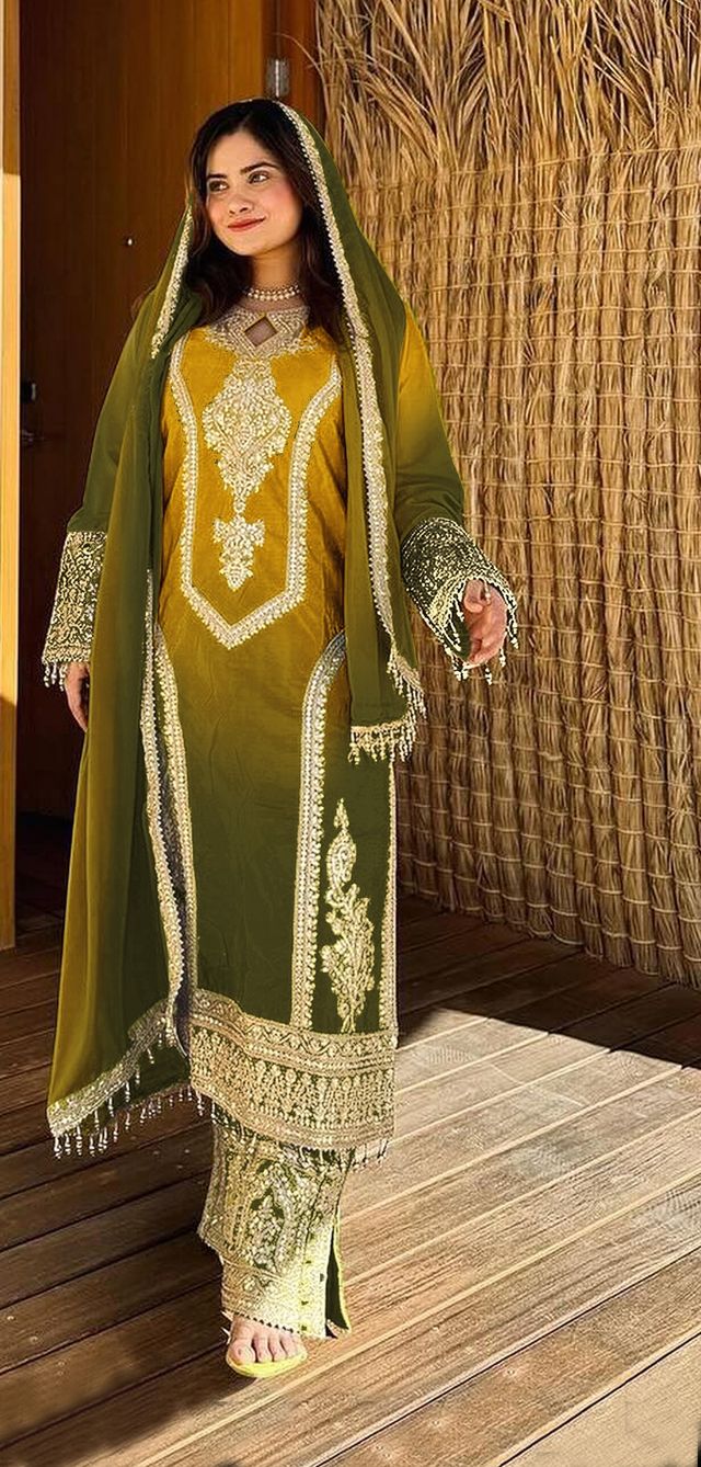 Beautiful Suit With Embroidery Work | Ready To Wear