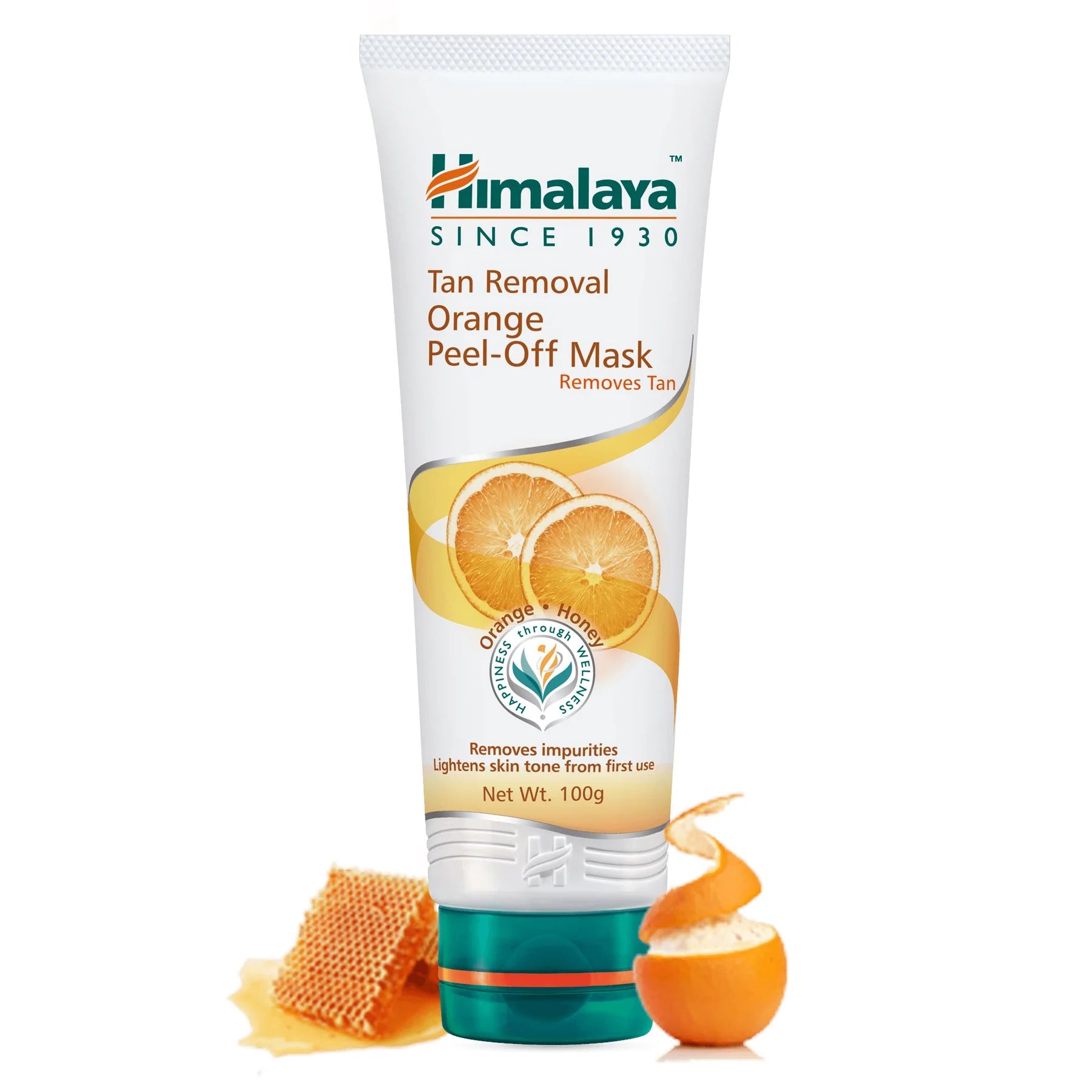 Himalaya Wellness Tan Removal Orange Peel-Off Mask | 100 gms