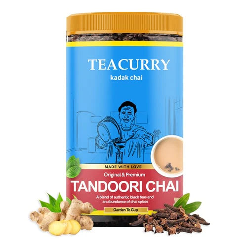 Tandoori Chai - 100% Natural Tandoori Spiced Chai Tea blended with Assam Black Tea | With Real Spices- 200 gms