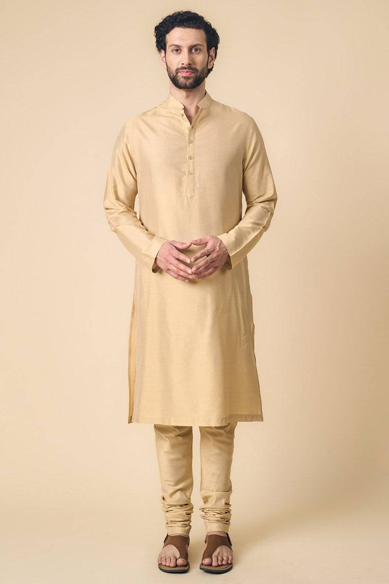 Tasva Beige Kurta set - India shopping