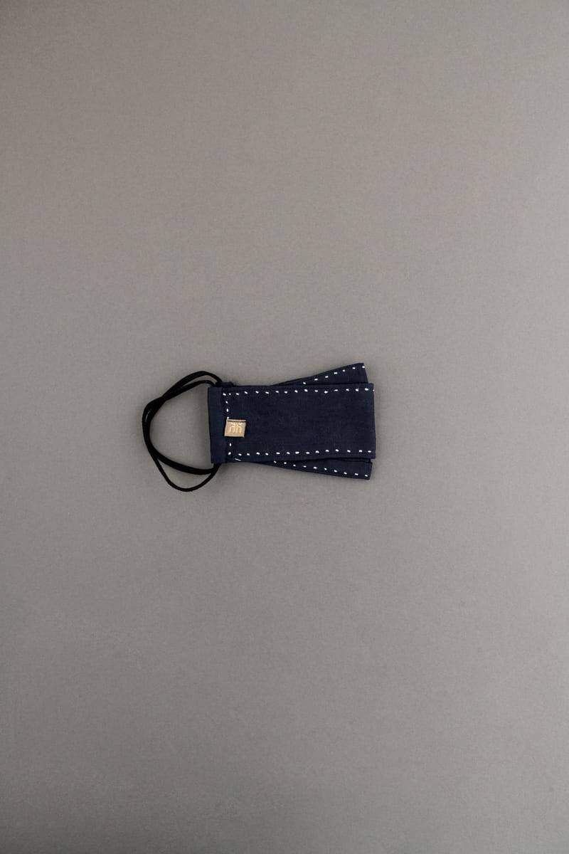 Tasva Blue Chawal Takka Details Solid Mask - India shopping