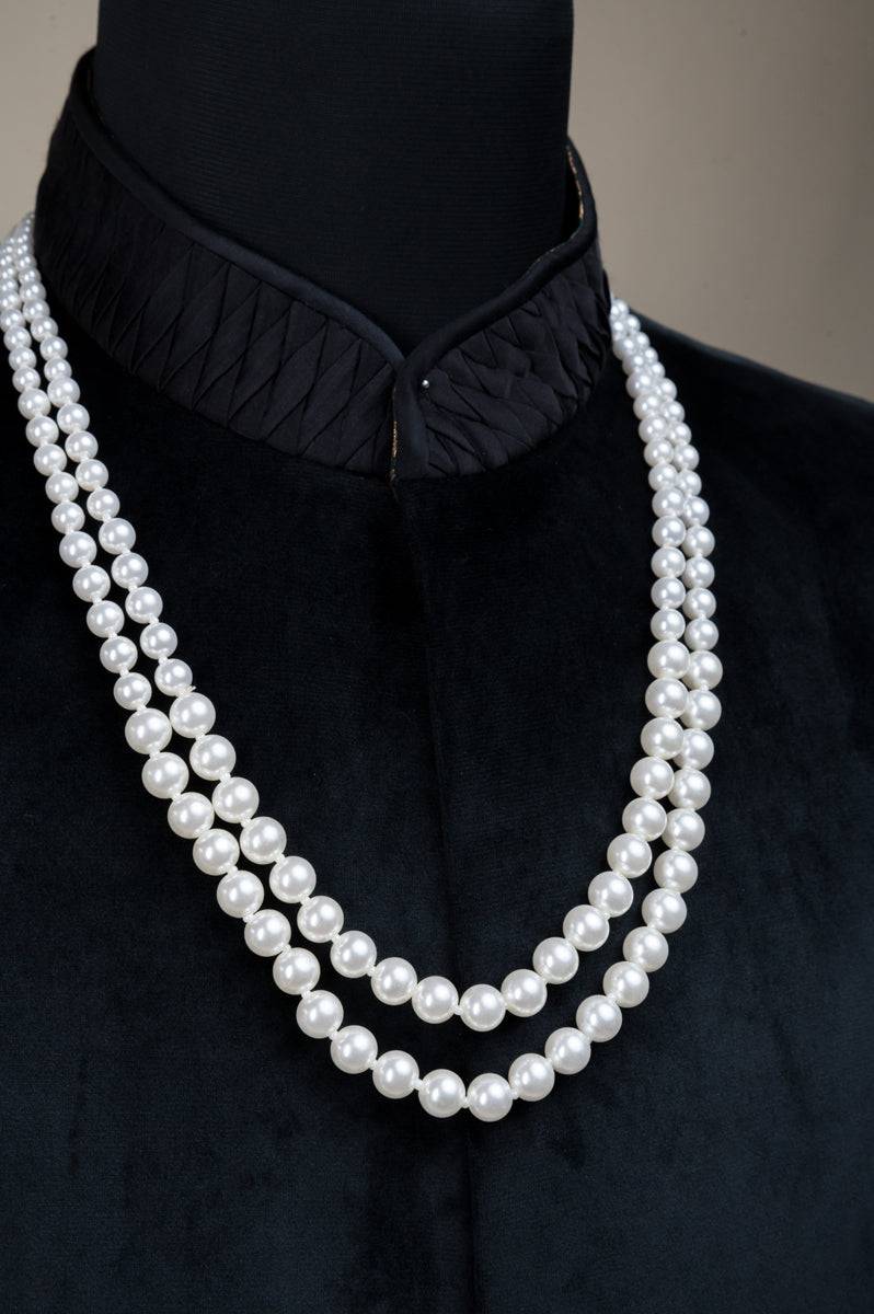 Tasva Double Layered Pearl Mala - India shopping