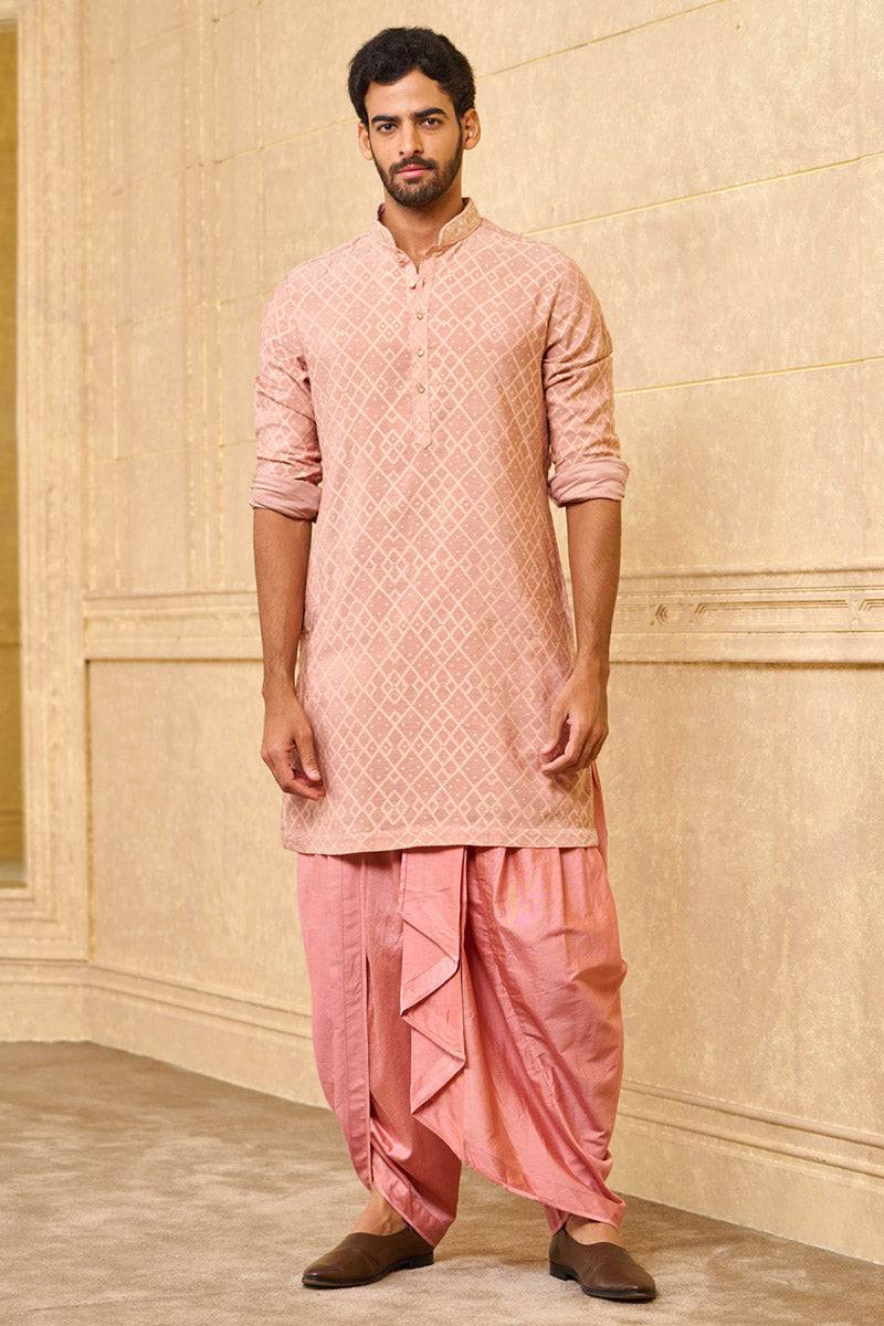 Tasva Festive Jacquard Kurta Set - India shopping