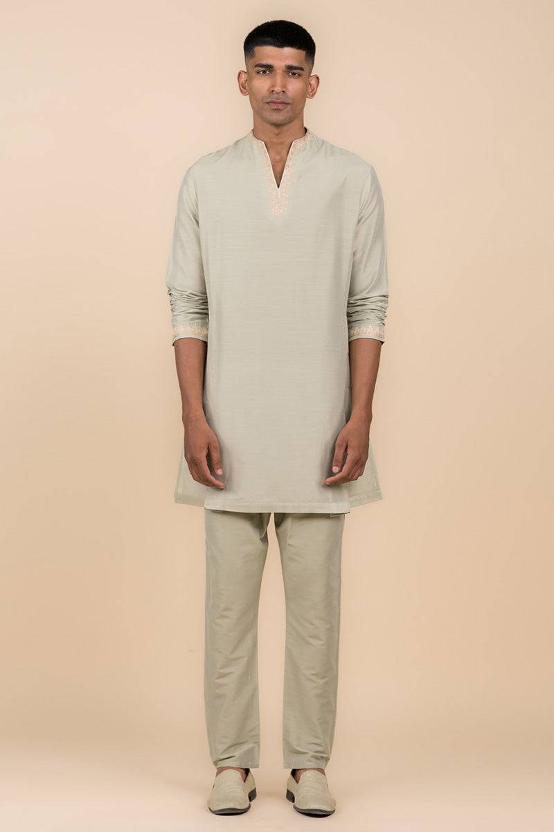 Tasva Kurta Set In Resham And Zari Embroidery - India shopping