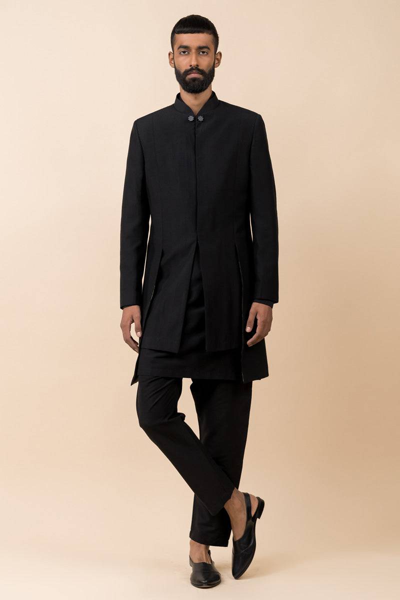 Tasva Panelled Achkan - India shopping