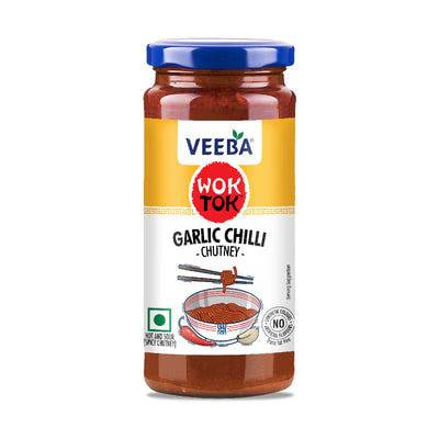 Veeba garlic chilli chutney (250 gms) - India shopping