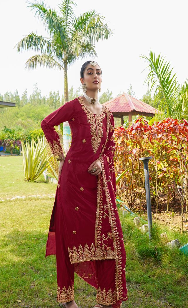 Traditional Lehenga Suit With Sequence And Embroidery Work | Ready To Wear