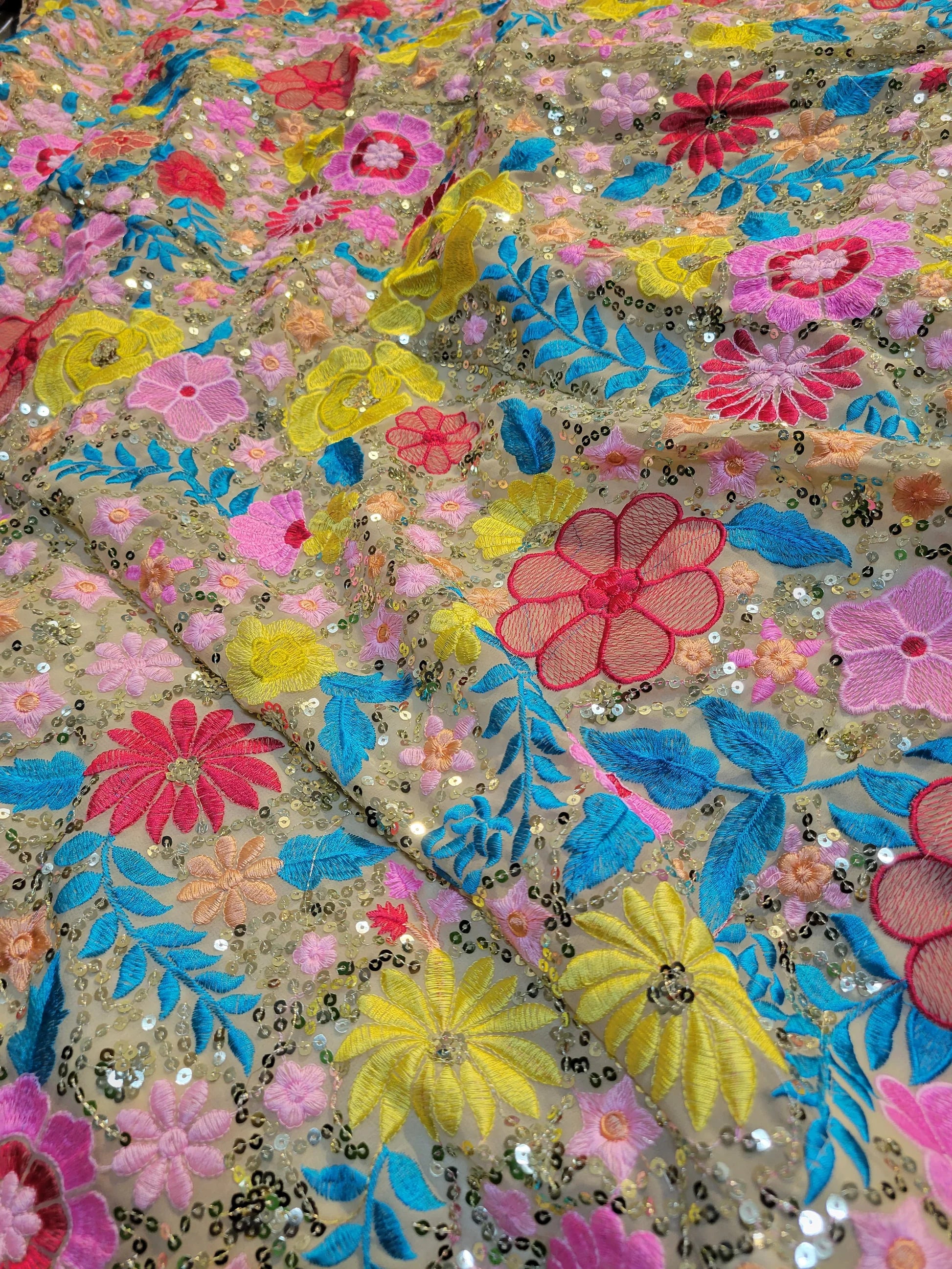 Colorful Lehenga Choli With Thread Embroidered Work | Ready To Wear