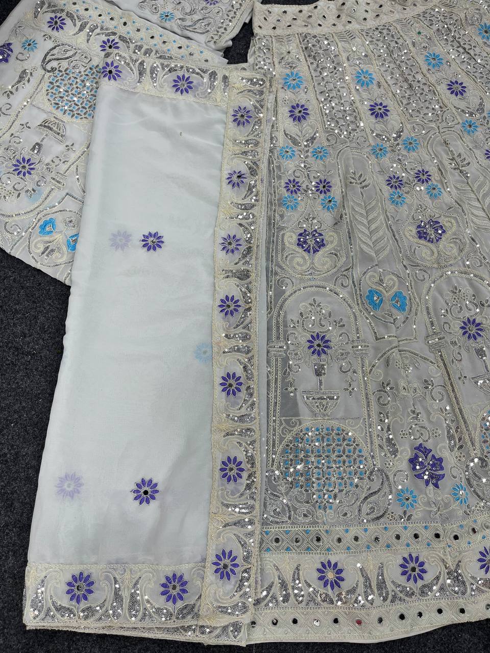 Classical Lehenga Choli With Cancan Canvas Work | Ready To Wear