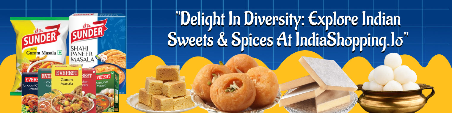 Delight in Diversity: Explore Indian Sweets & Spices at IndiaShopping.io