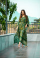 Green Kaftan With Digital Print Work | Ready To Wear