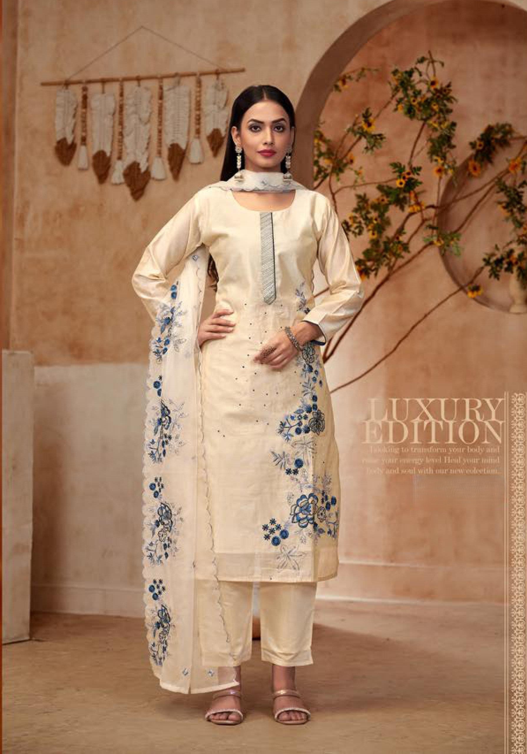 Designer Suit Set with Dupatta | Ready To Wear